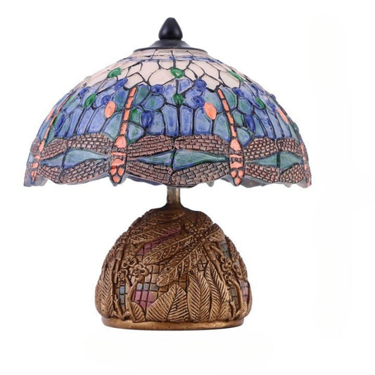 Lampe champignon façon Gallé de style bohème en résine - Circuzen