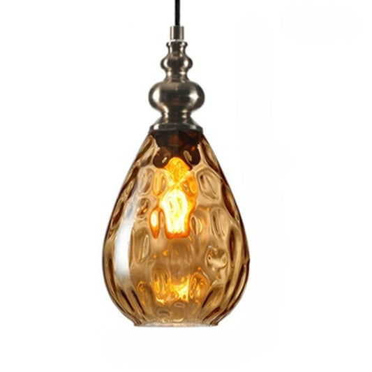 Suspension champignon LED vintage en verre - Circuzen